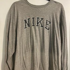 Vintage Nike Heather Gray Long Sleeve Shirt
